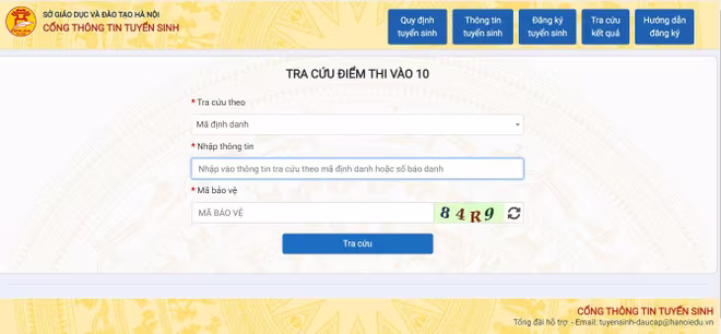 Phụ huynh học sinh tra cứu điểm thi tại đây