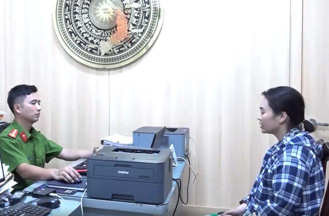 Cơ quan điều tra làm việc với Nguyễn Thị Linh Giang