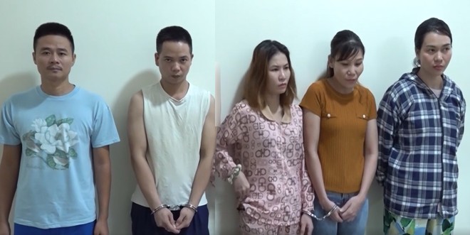 Các đối tượng trong đường dây mua bán trẻ sơ sinh do Nguyễn Thị Linh Giang giữ vai trò chính
