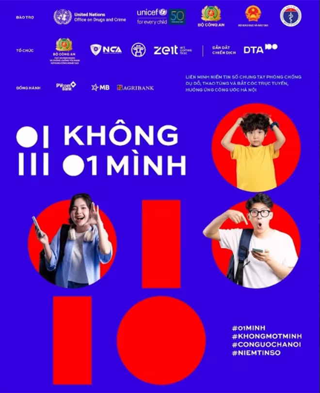 Thông điệp của chiến dịch "Không một mình" Thông điệp của chiến dịch "Không một mình"
