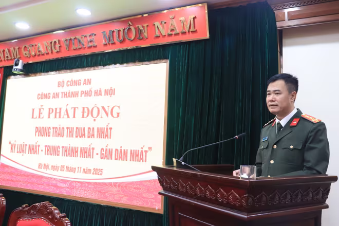 Đại tá Nguyễn Ngọc Quyền, Phó Bí thư Đảng ủy, Phó Giám đốc CATP phát động phong trào thi đua "Ba nhất" Đại tá Nguyễn Ngọc Quyền, Phó Bí thư Đảng ủy, Phó Giám đốc CATP phát động phong trào thi đua "Ba nhất"