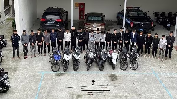 Các đối tượng gây rối trật tự công cộng bị Công an thành phố Đà Nẵng bắt giữ