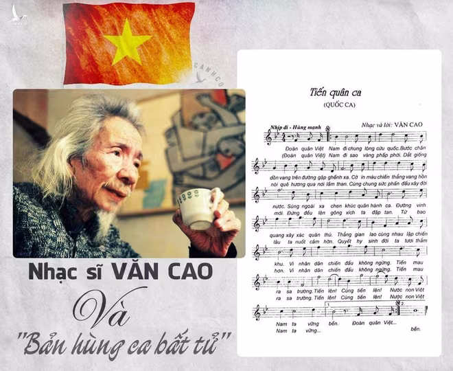 Ca khúc &quot;Tiến quân ca&quot; được cố gia đình nhạc sĩ Văn Cao hiến tặng đất nước theo di nguyện của cố nhạc sĩ
