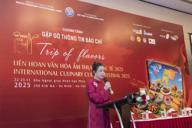 Bà Hoàng Thu Nga – Phó Trưởng Ban tổ chức &quot;Liên hoan văn hóa ẩm thực quốc tế 2025&quot;