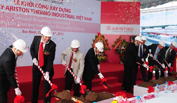 Ariston Thermo khởi công nhà máy lớn tại Bắc Ninh ảnh 1 Ariston Thermo khởi công nhà máy lớn tại Bắc Ninh ảnh 1