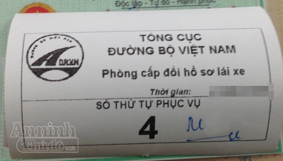 Chùm ảnh: Hướng dẫn chi tiết đổi GPLX tại Tổng cục ĐBVN ảnh 12 Chùm ảnh: Hướng dẫn chi tiết đổi GPLX tại Tổng cục ĐBVN ảnh 12