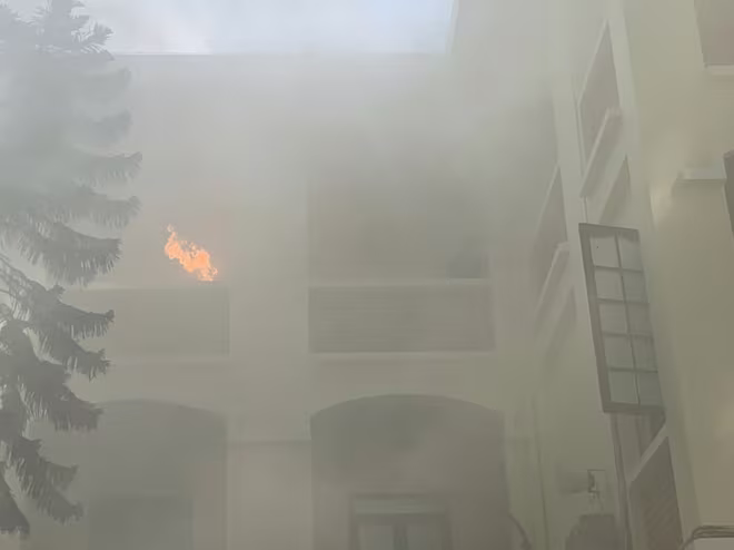 Đám cháy giả định tại phòng học