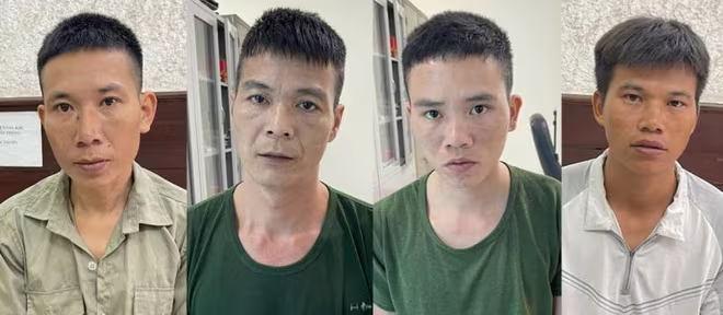 Các đối tượng trộm cáp điện Các đối tượng trộm cáp điện