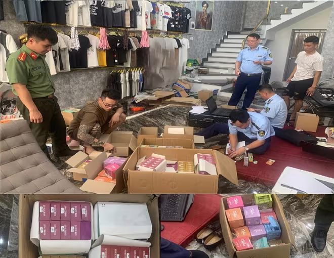 Cơ quan chức năng kiểm đếm số tang vật