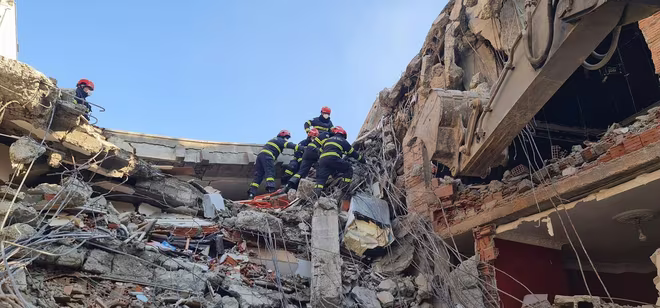 Lực lượng CNCH tham gia Đoàn Công an Việt Nam tìm kiếm cứu nạn tại trận động đất ở Thổ Nhĩ Kỳ