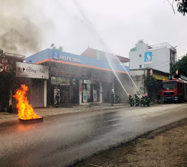 Thực tập phương án CC&amp;CNCH tại cửa các cửa hàng xăng dầu