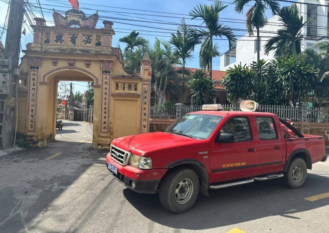 Tổ địa bàn Cảnh sát PCCC và CNCH Thanh Oai khảo sát, kiểm tra phương tiện, nguồn nước phục vụ công tác sẵn sàng ứng phó sự cố hỏa hoạn