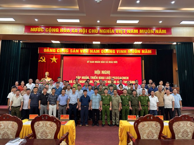Xã Hoài Đức tổ chức tập huấn, tuyên truyền và ký cam kết đảm bảo an toàn PCCC và CNCH