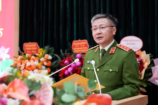 Thứ trưởng Nguyễn Ngọc Lâm phát biểu tại buổi lễ