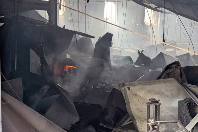 Vụ hỏa hoạn tại cụm công nghiệp Phú Nghĩa xảy ra vào ngày 10-10-2025