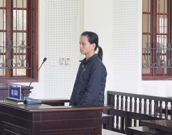 Lương Thị Thúy trong phiên xét xử
