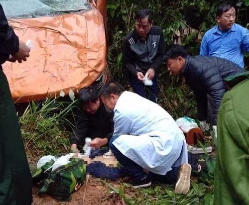 Hiện trường nơi xảy ra vụ tai nạn Hiện trường nơi xảy ra vụ tai nạn