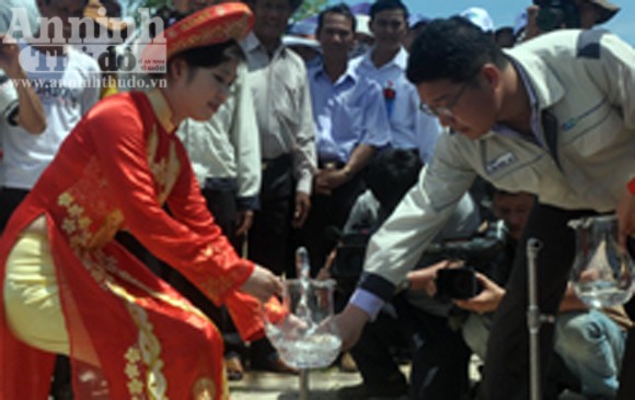 Nhà máy lọc nước mặn thành ngọt đầu tiên ở miền Trung vận hành ảnh 1 Nhà máy lọc nước mặn thành ngọt đầu tiên ở miền Trung vận hành ảnh 1