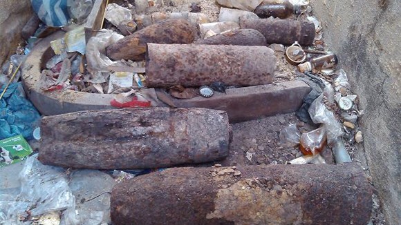 Tiêu hủy 125 đạn, vật liệu nổ còn sót lại sau chiến tranh ảnh 1 Tiêu hủy 125 đạn, vật liệu nổ còn sót lại sau chiến tranh ảnh 1