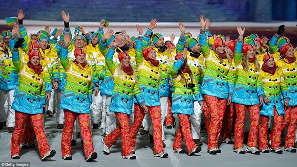 Olympic Sochi 2014 chính thức khai mạc với màn pháo hoa rực rỡ ảnh 17 Olympic Sochi 2014 chính thức khai mạc với màn pháo hoa rực rỡ ảnh 17
