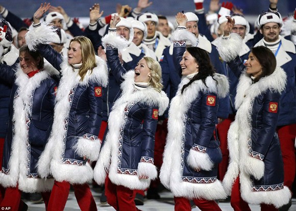 Olympic Sochi 2014 chính thức khai mạc với màn pháo hoa rực rỡ ảnh 19 Olympic Sochi 2014 chính thức khai mạc với màn pháo hoa rực rỡ ảnh 19