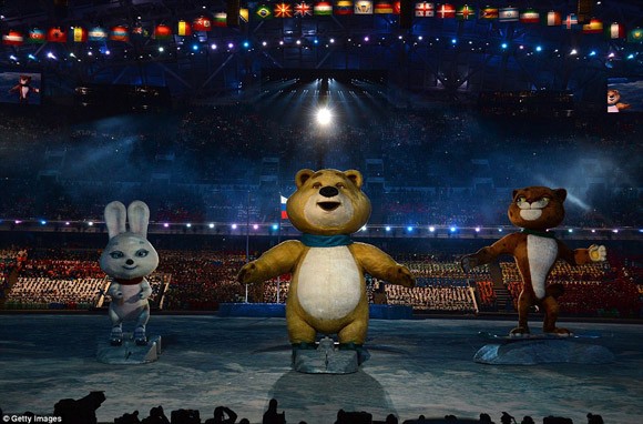Olympic Sochi 2014 chính thức khai mạc với màn pháo hoa rực rỡ ảnh 16 Olympic Sochi 2014 chính thức khai mạc với màn pháo hoa rực rỡ ảnh 16