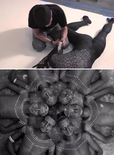 Những tác phẩm nghệ thuật khác thường trên cơ thể ảnh 9