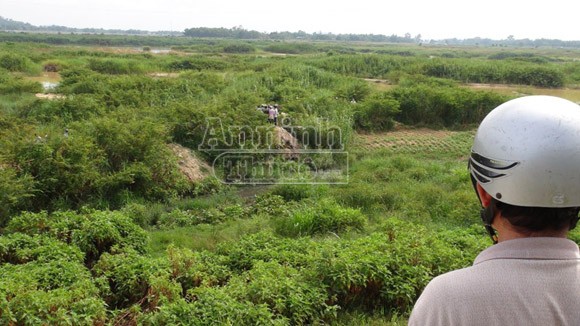 Phát hiện một thanh niên bị giết hại ven đê ảnh 2 Phát hiện một thanh niên bị giết hại ven đê ảnh 2