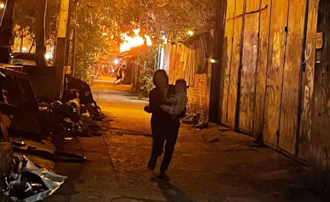 Khu vực xảy ra vụ cháy Khu vực xảy ra vụ cháy