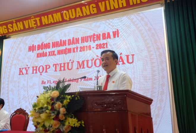 Ông Đỗ Mạnh Hưng - Chủ tịch UBND huyện Ba Vì Ông Đỗ Mạnh Hưng - Chủ tịch UBND huyện Ba Vì