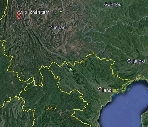 Dư chấn từ trận động đất ở Vân Nam lan tới Hà Nội