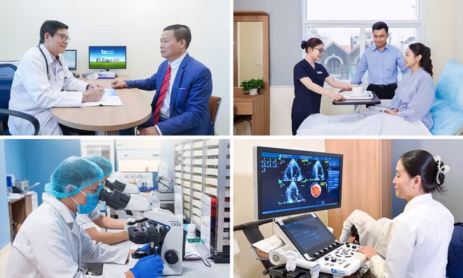 Tâm Anh Cầu Giấy được thiết kế theo mô hình “bệnh viện trong ngày”, đầy đủ chuyên môn từ sàng lọc, thăm khám tổng quát đến điều trị chuyên sâu. Ảnh: BVĐK Tâm Anh