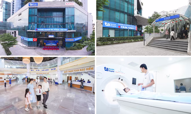 “Siêu” Phòng khám Đa khoa Tâm Anh Cầu Giấy ở giữa trung tâm Thủ đô, ngay ga Chùa Hà, giúp người dân dễ dàng tiếp cận dịch vụ y tế chất lượng cao. Ảnh: BVĐK Tâm Anh