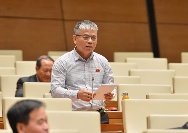 Đại biểu Nguyễn Thanh Hồng (đoàn Bình Dương) phát biểu tranh luận Đại biểu Nguyễn Thanh Hồng (đoàn Bình Dương) phát biểu tranh luận