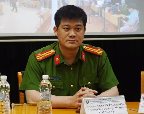 Thượng tá Nguyễn Thanh Bình, Trưởng Công an huyện Mỹ Đức Thượng tá Nguyễn Thanh Bình, Trưởng Công an huyện Mỹ Đức