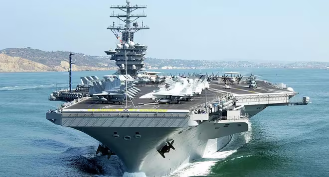 Hàng không mẫu hạm USS Nimitz của Mỹ bất ngờ được gọi trở về nước Hàng không mẫu hạm USS Nimitz của Mỹ bất ngờ được gọi trở về nước