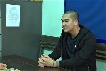 Đối tượng Nguyễn Thanh Tùng tại cơ quan công an Đối tượng Nguyễn Thanh Tùng tại cơ quan công an