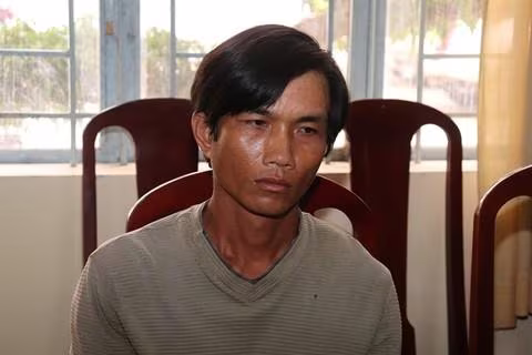 Đối tượng Nguyễn Hoàng Vũ tại cơ quan công an Đối tượng Nguyễn Hoàng Vũ tại cơ quan công an