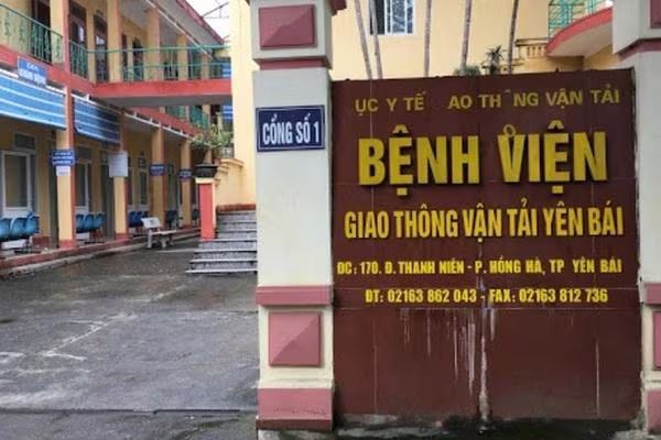 Bệnh viện Giao thông vận tải Yên Bái nơi ông Nguyễn Văn Giang làm việc Bệnh viện Giao thông vận tải Yên Bái nơi ông Nguyễn Văn Giang làm việc