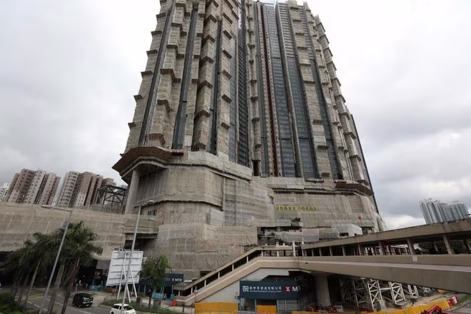 Dự án khu dân cư Pavilia Farm nằm trên ga tàu điện ngầm Tai Wai vẫn đang trong quá trình xây dựng