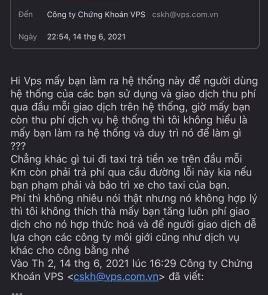 Nhà đầu tư bức xúc với động thái thu phí của Chứng khoán VPS