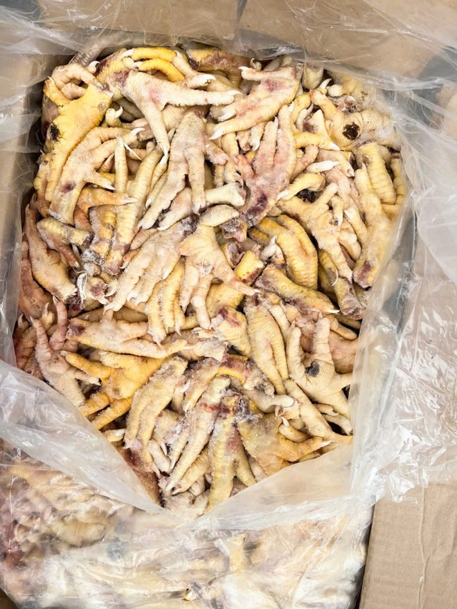 Số chân gà chuẩn bị xuất khẩu