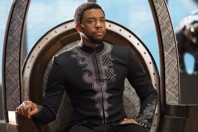 Tài tử Chadwick Boseman trong bộ phim "Black Panther" năm 2018. Ảnh: AP Tài tử Chadwick Boseman trong bộ phim "Black Panther" năm 2018. Ảnh: AP