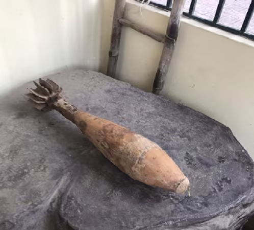 Quả đạn được xác định "nằm" ở sông Hồng từ thời điểm đất nước có chiến tranh Quả đạn được xác định "nằm" ở sông Hồng từ thời điểm đất nước có chiến tranh