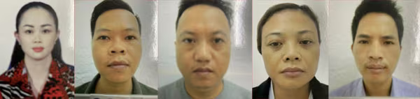 Các bị can trong vụ án