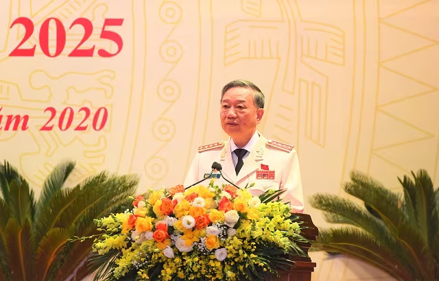 Đại tướng Tô Lâm phát biểu tại phiên trù bị Đại hội