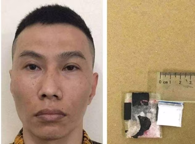 Đối tượng Dũng và tang vật bị thu giữ