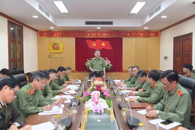 Bộ trưởng Tô Lâm chủ trì, phát biểu tại hội nghị