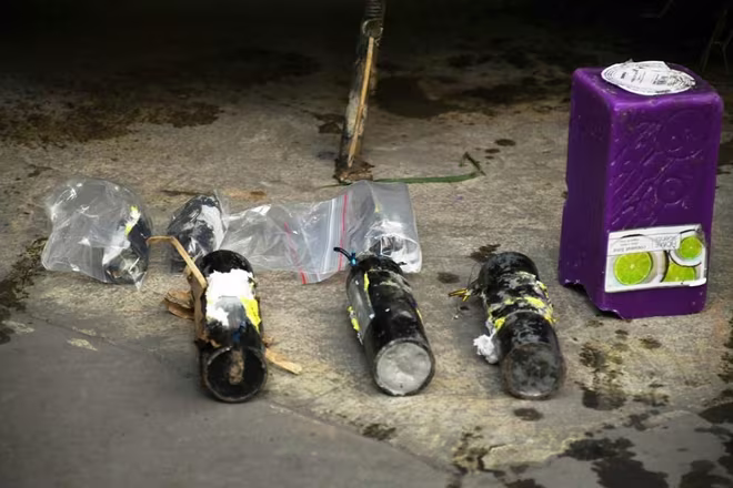 Ba quả nổ cơ quan Công an thu giữ của đối tượng Vũ Ba quả nổ cơ quan Công an thu giữ của đối tượng Vũ