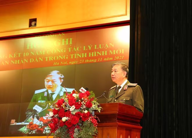 Bộ trưởng Tô Lâm phát biểu kết luận hội nghị